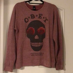 Obey sweatshirt pink